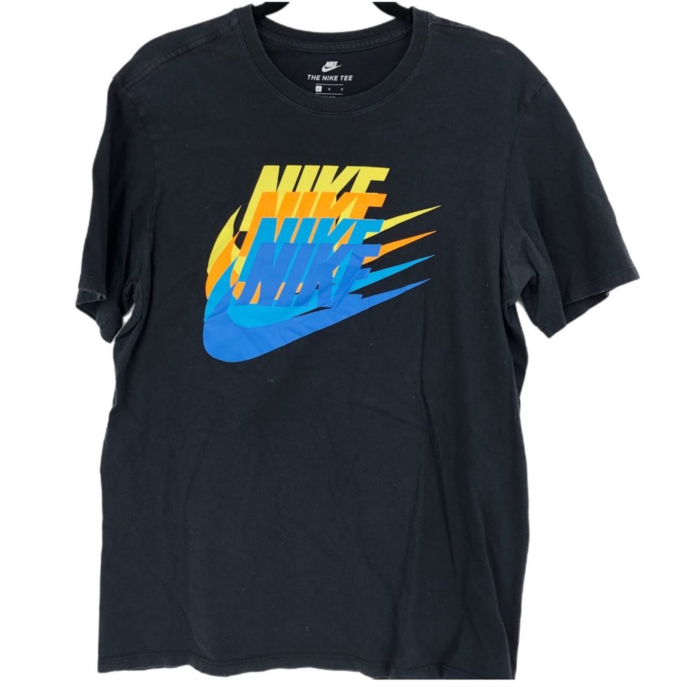 Nike Black/Blue Classic Basic T-Shirt | Perfect for Any Occasion
